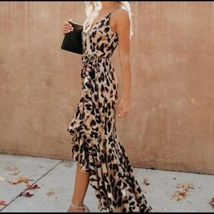 Brand new leopard wrap dress from VICI